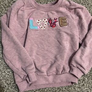 Little Sleepies Pink Love Sweatshirt